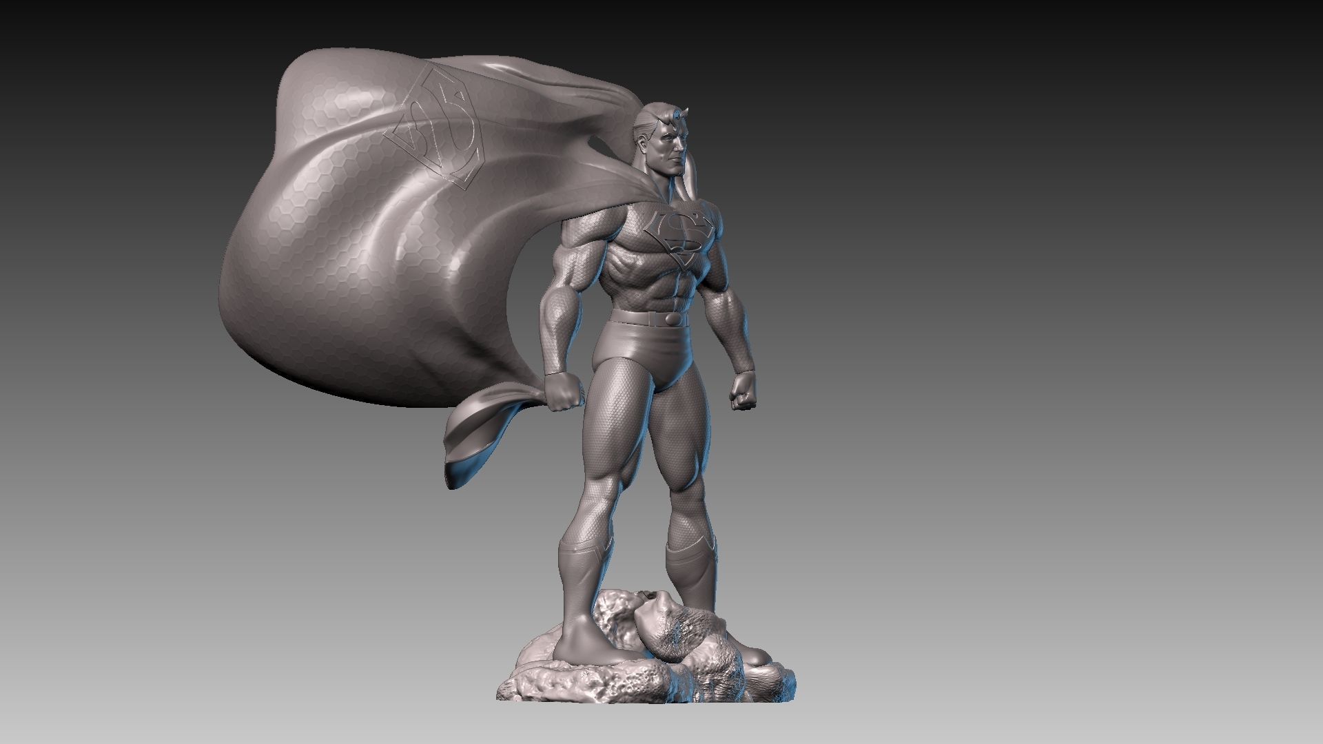 Super-Man-30Cm-13 Pieces 3D print model_5