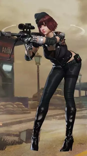 Female commando-angel-beauty character 3d Low-poly model Free low-poly 3D model
