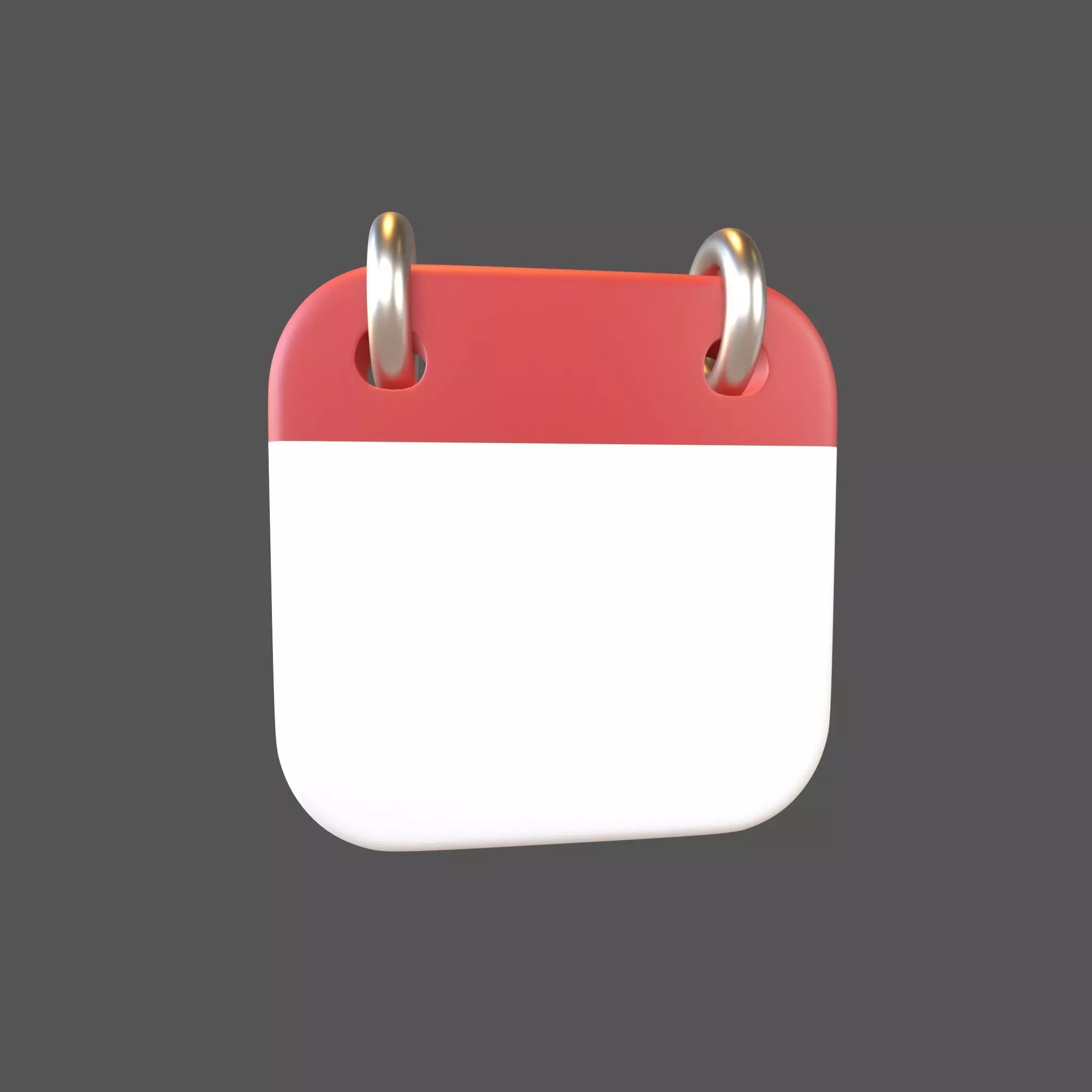 Calendar Icon v1 001 Low-poly 3D model_0