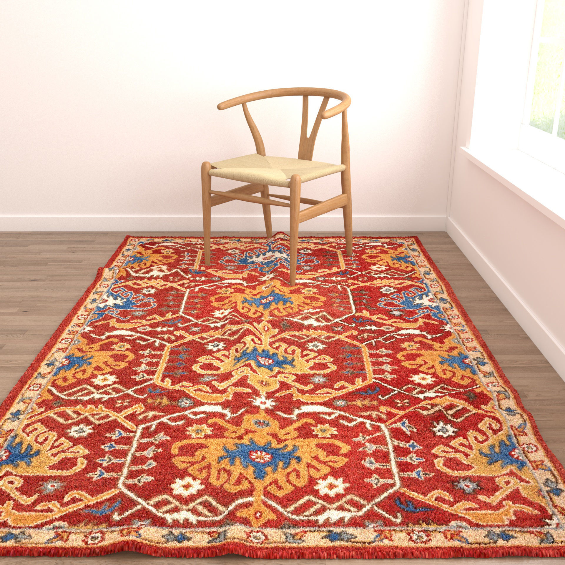 Rugs No 52 Low-poly 3D model_4