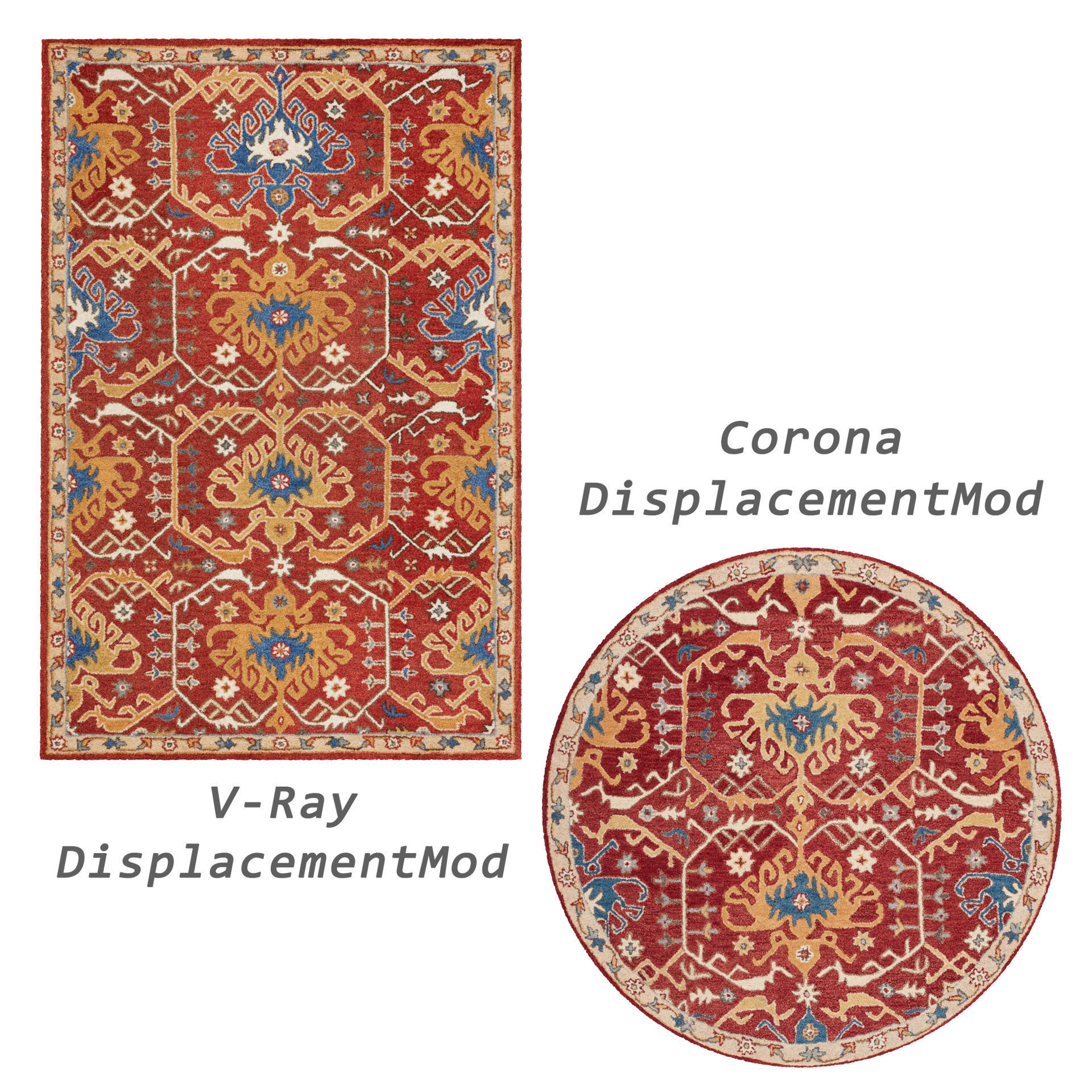 Rugs No 52 Low-poly 3D model_2