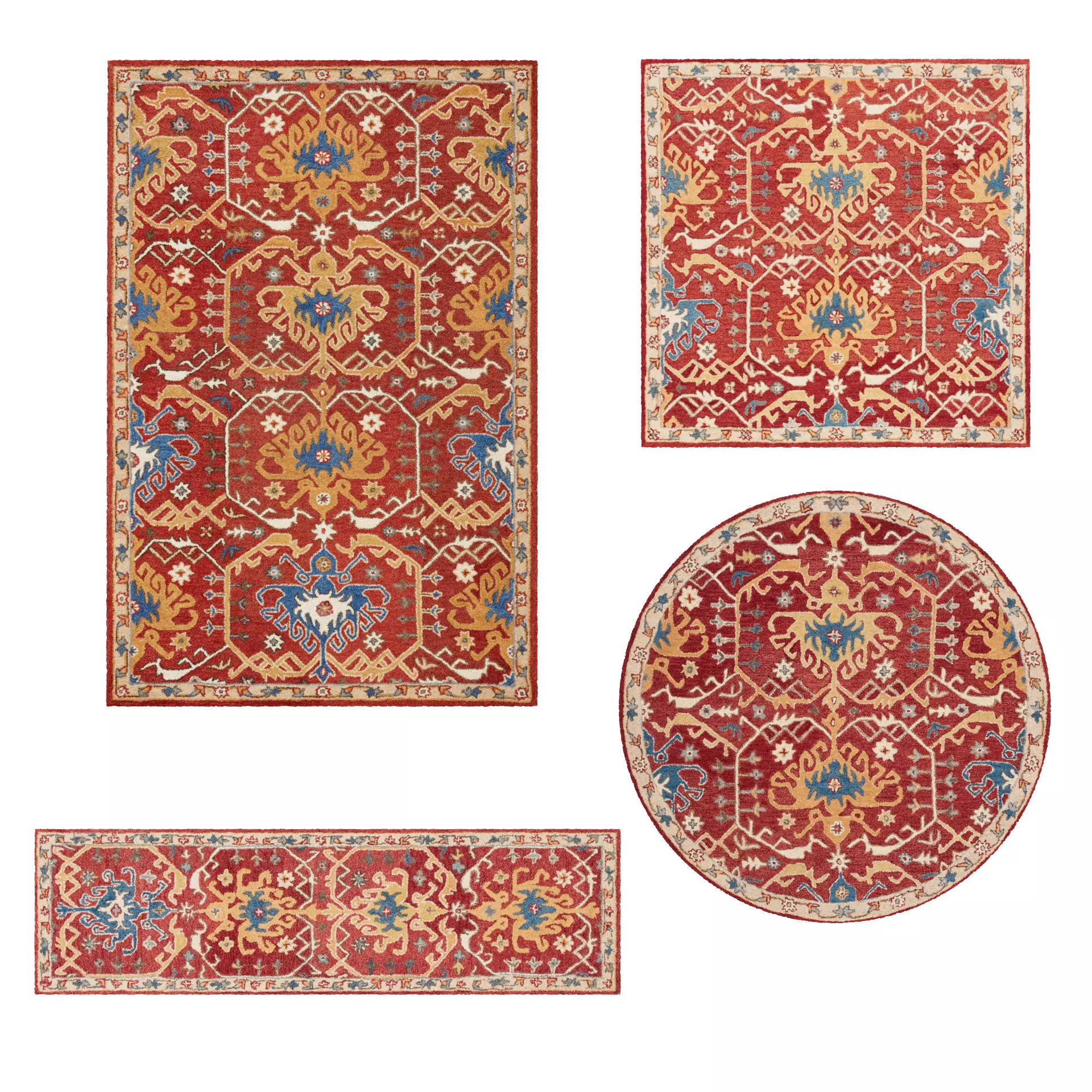 Rugs No 52 Low-poly 3D model_0