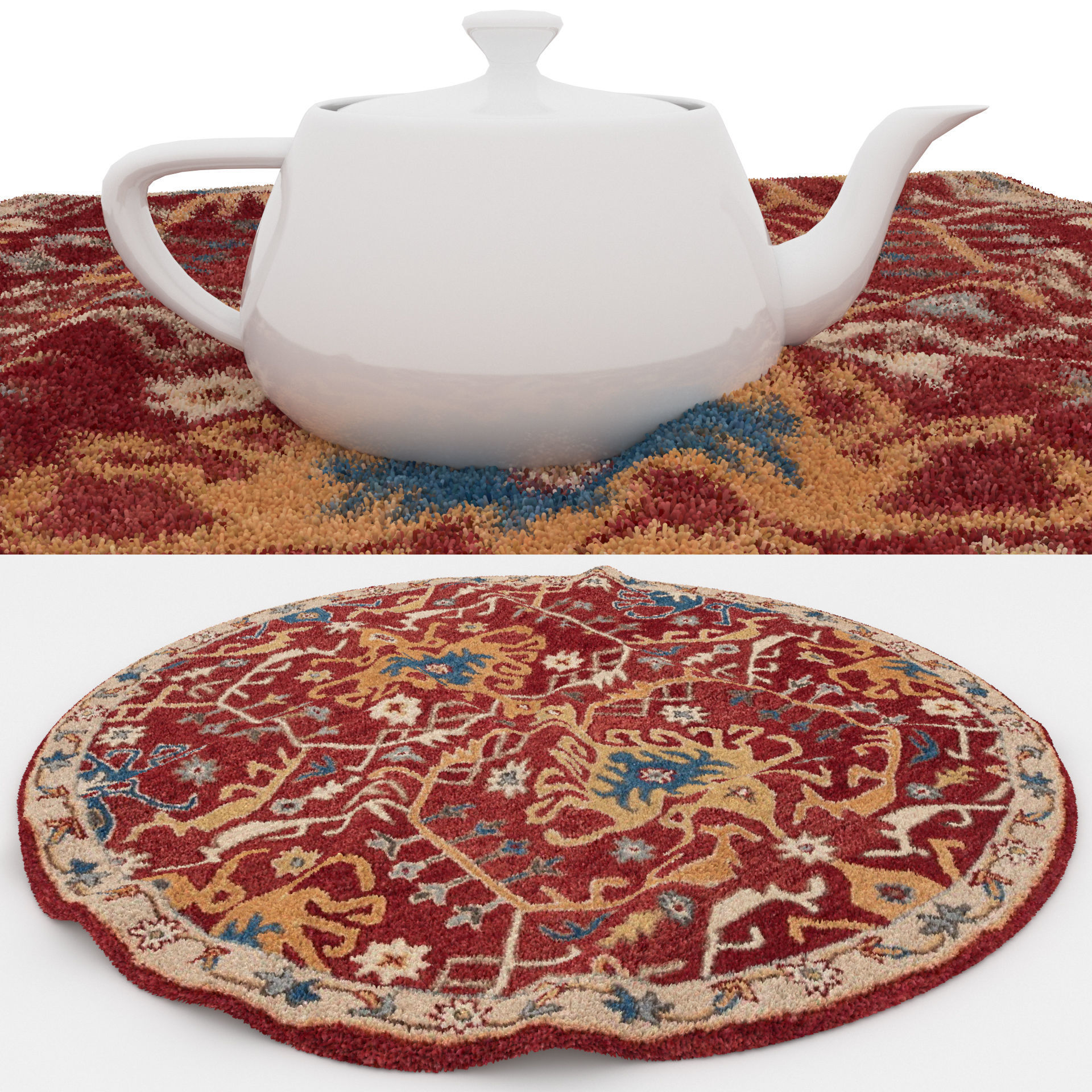 Rugs No 52 Low-poly 3D model_1