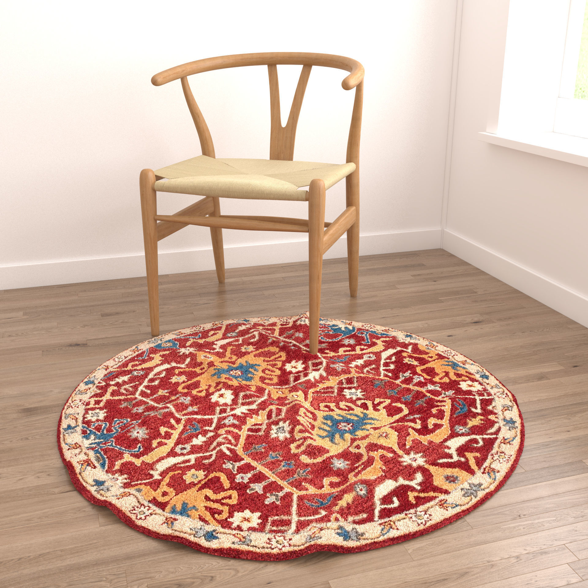 Rugs No 52 Low-poly 3D model_3