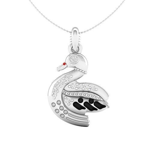Duck pendant 3dm stl render detail 3D print model