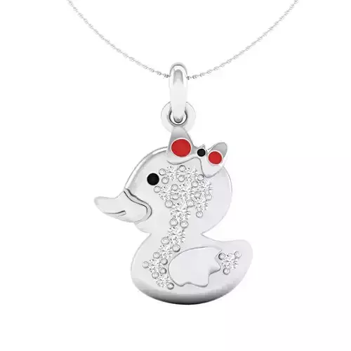 Baby duck pendant 3dm stl render detail 3D print model