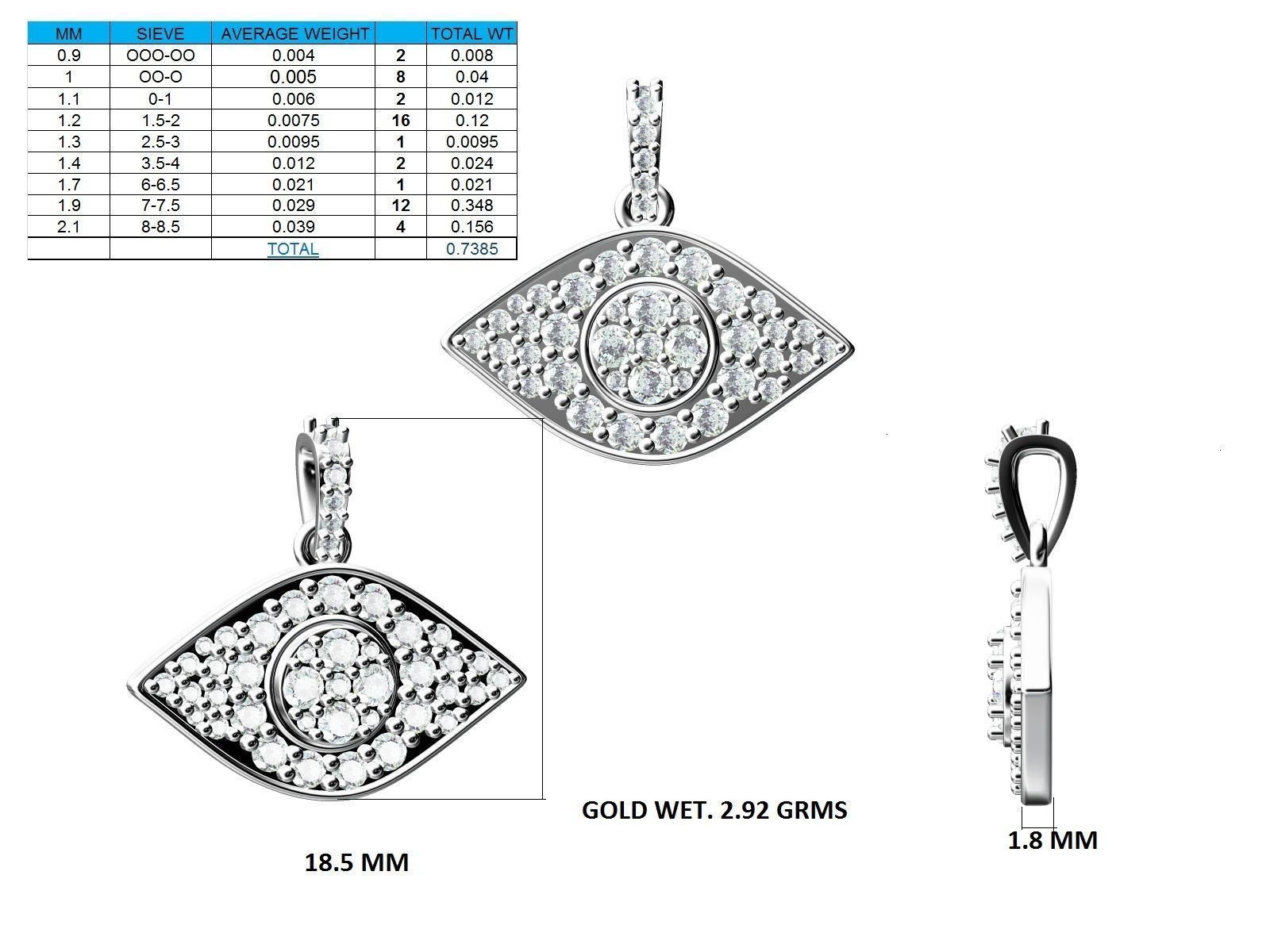 Devil Eye 3dm stl render detail 3D print model_18