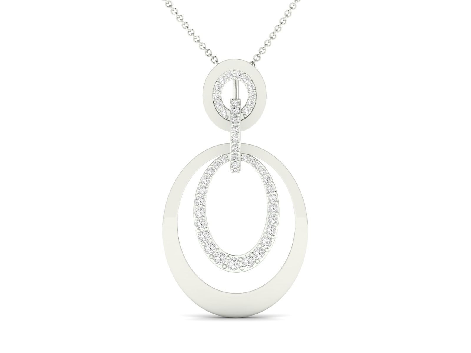 Women round pendant 3dm stl render detail 3D print model_18