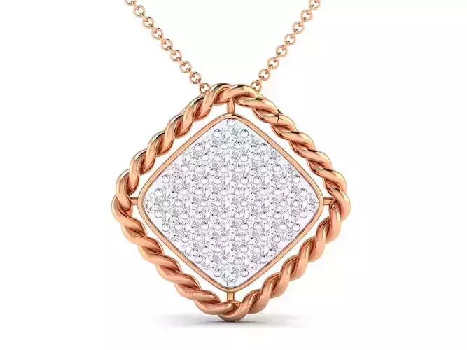 Women square pendant 3dm render detail 3D print model Women square pendant 3dm render detail 3D print model