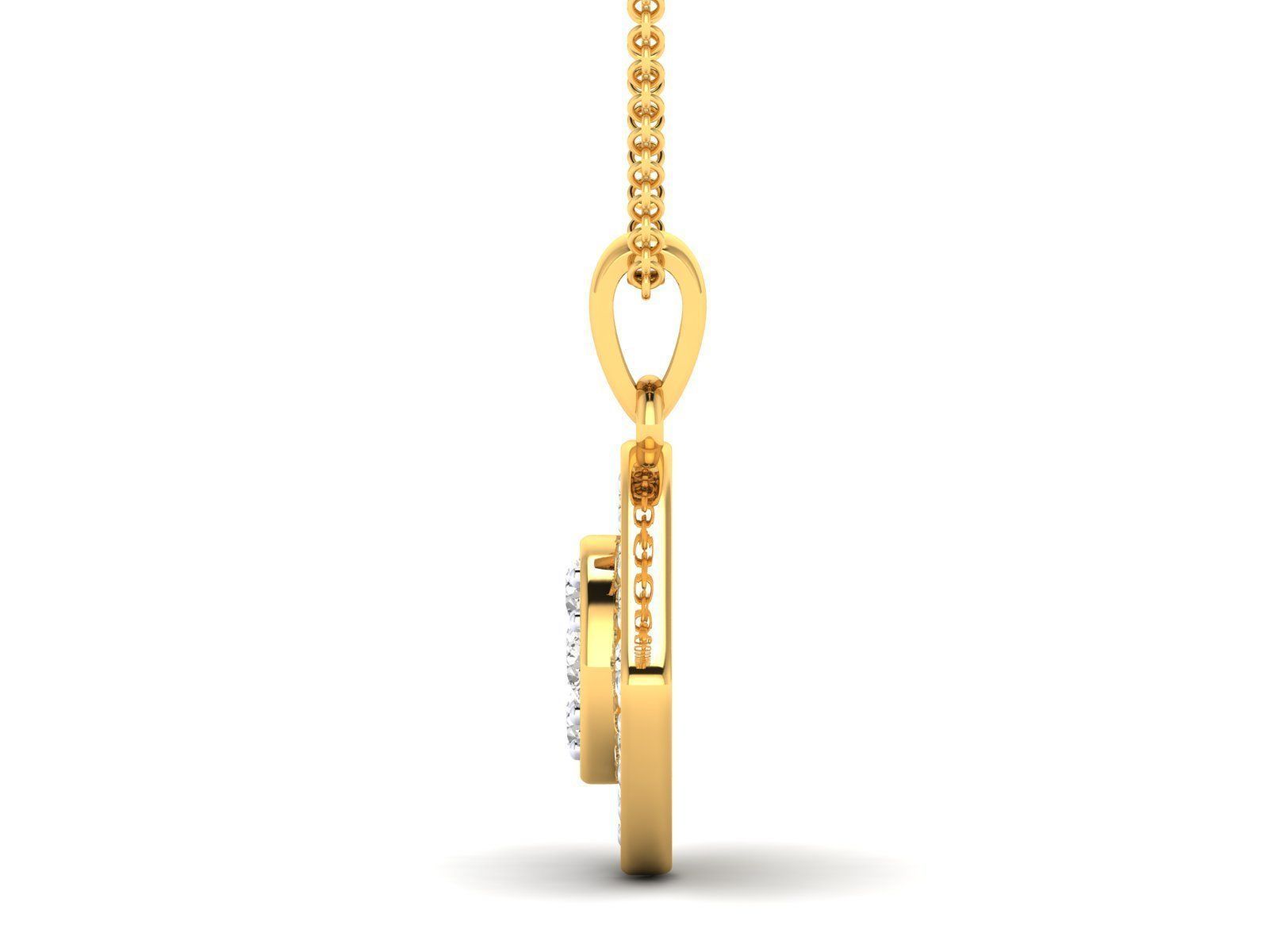 Evil Eye pendant 3dm stl render detail 3D print model_12