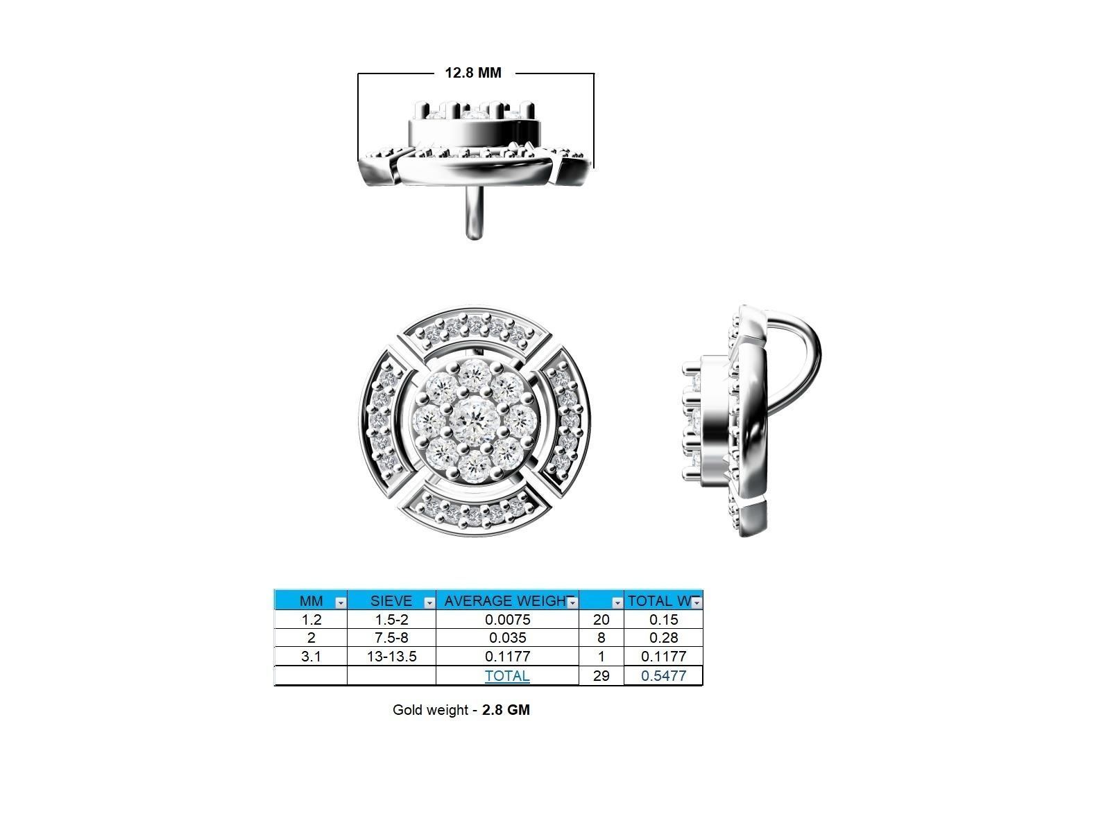 Women round pendant 3dm stl render detail 3D print model_18