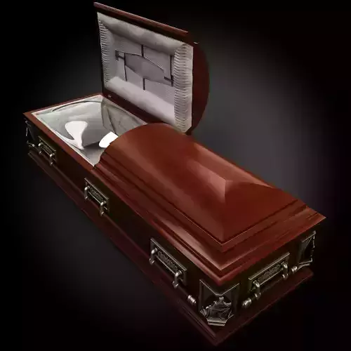 High Def Classic Coffin Renaissance 3D model