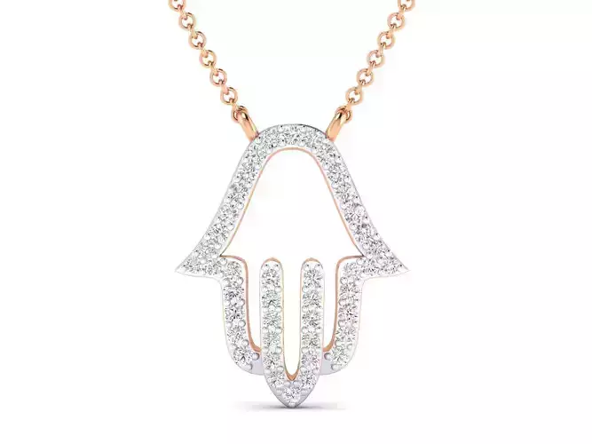 Women necklace pendant 3dm stl render detail 3D print model