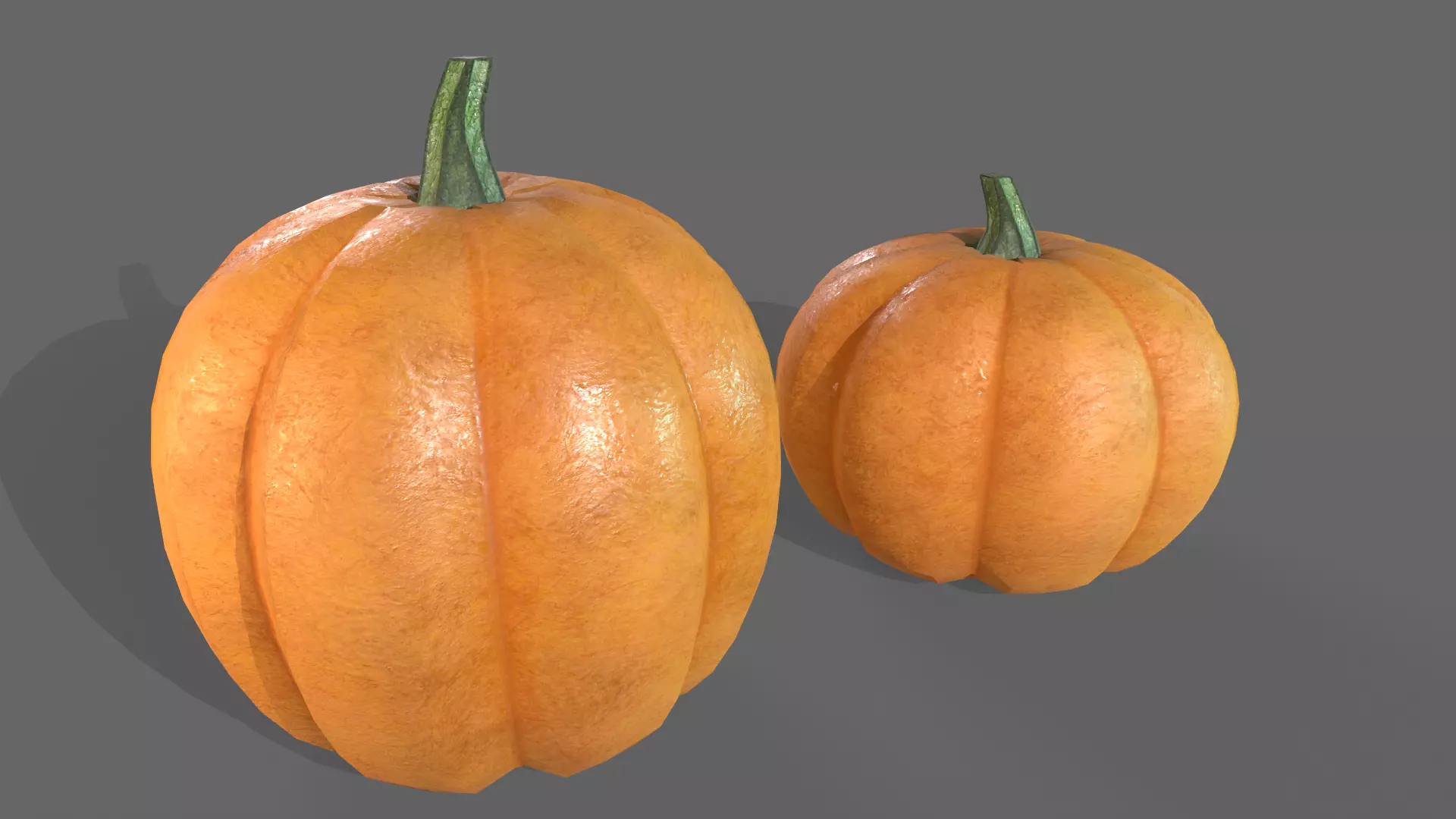 Pumpkin pumpkins Free low-poly 3D model