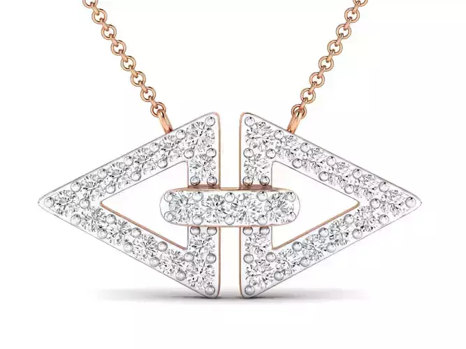 Women necklace pendant 3dm stl render detail 3D print model