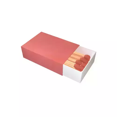 Matches Box v1 001 Low-poly 3D model