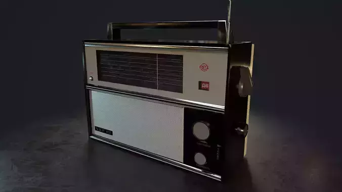 VEF-12 Soviet Radio - GameReady LowPoly PBR