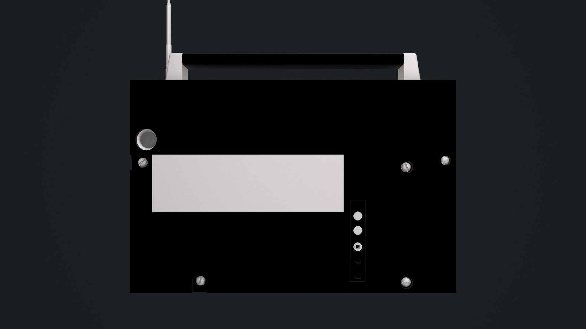 VEF-12 Soviet Radio - GameReady LowPoly PBR Low-poly 3D model_16