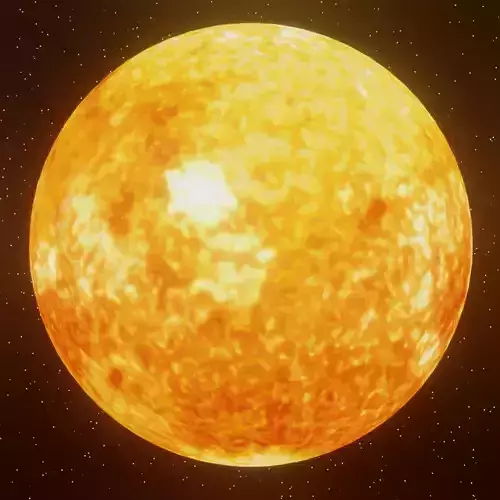 Photorealistic Sun -Transparent Background 3D model