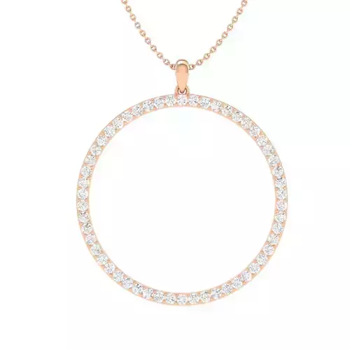 Women round pendant 3dm stl render detail