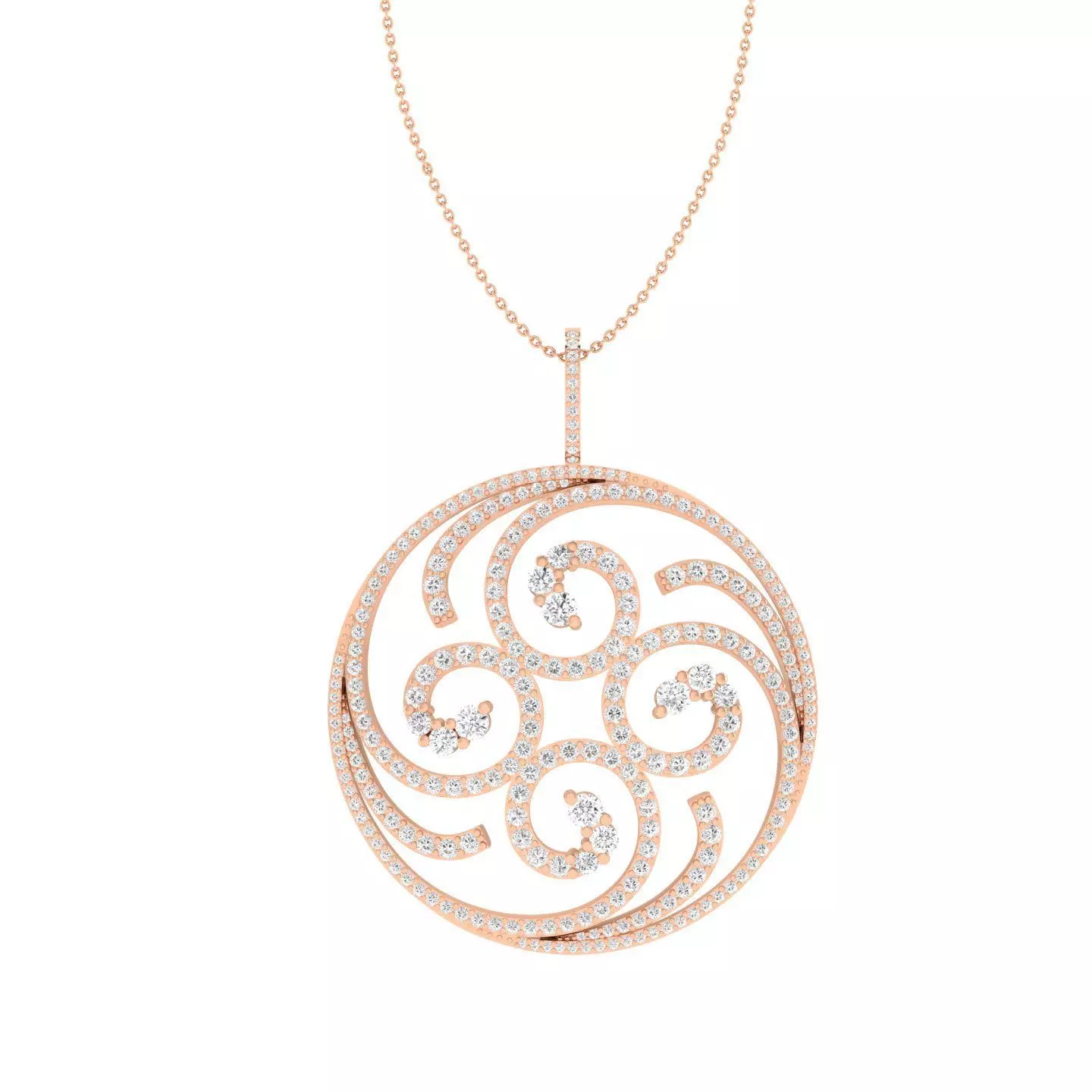 Women round pendant 3dm stl render detail 3D print model