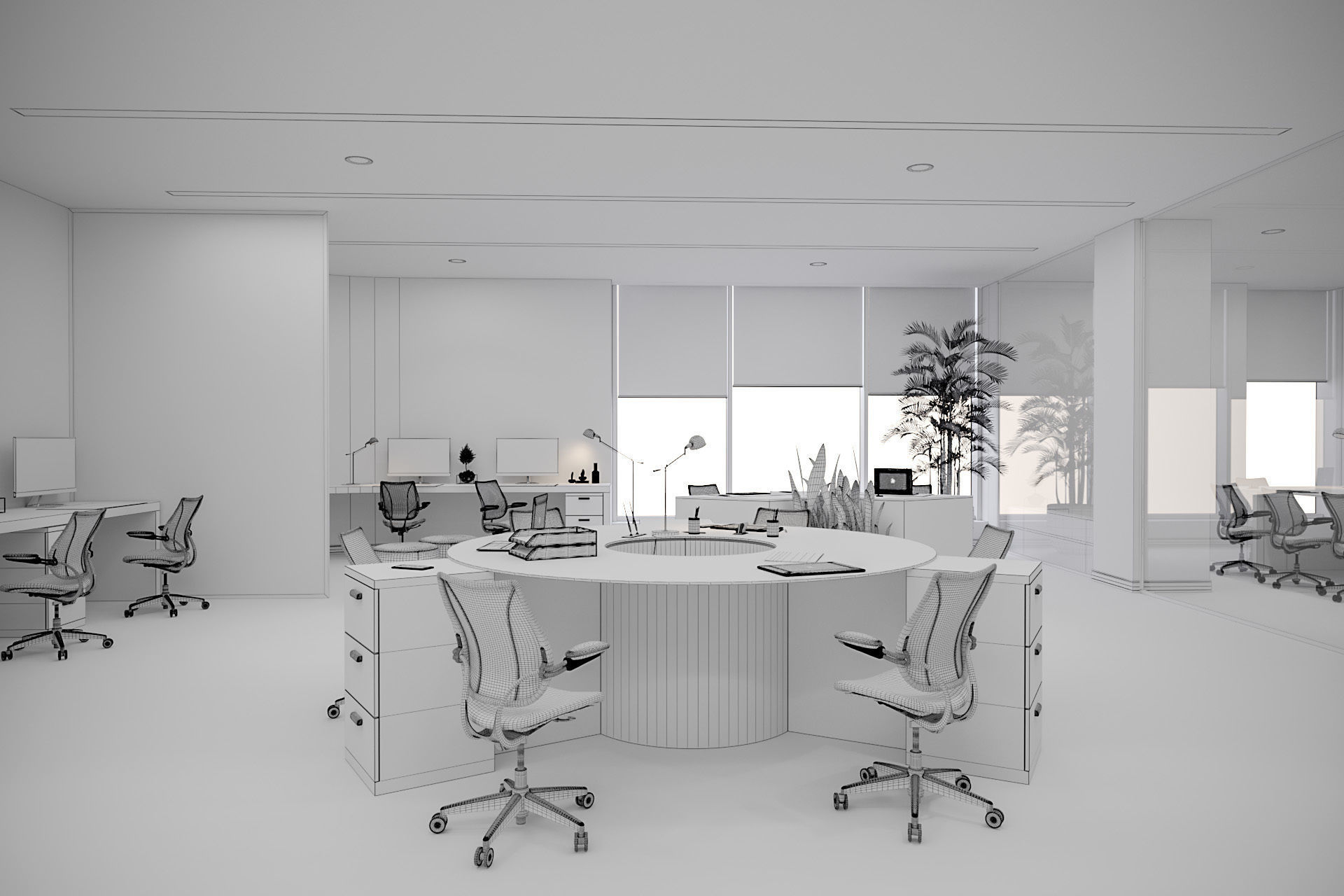 programming and AI engineering office  3D model_11