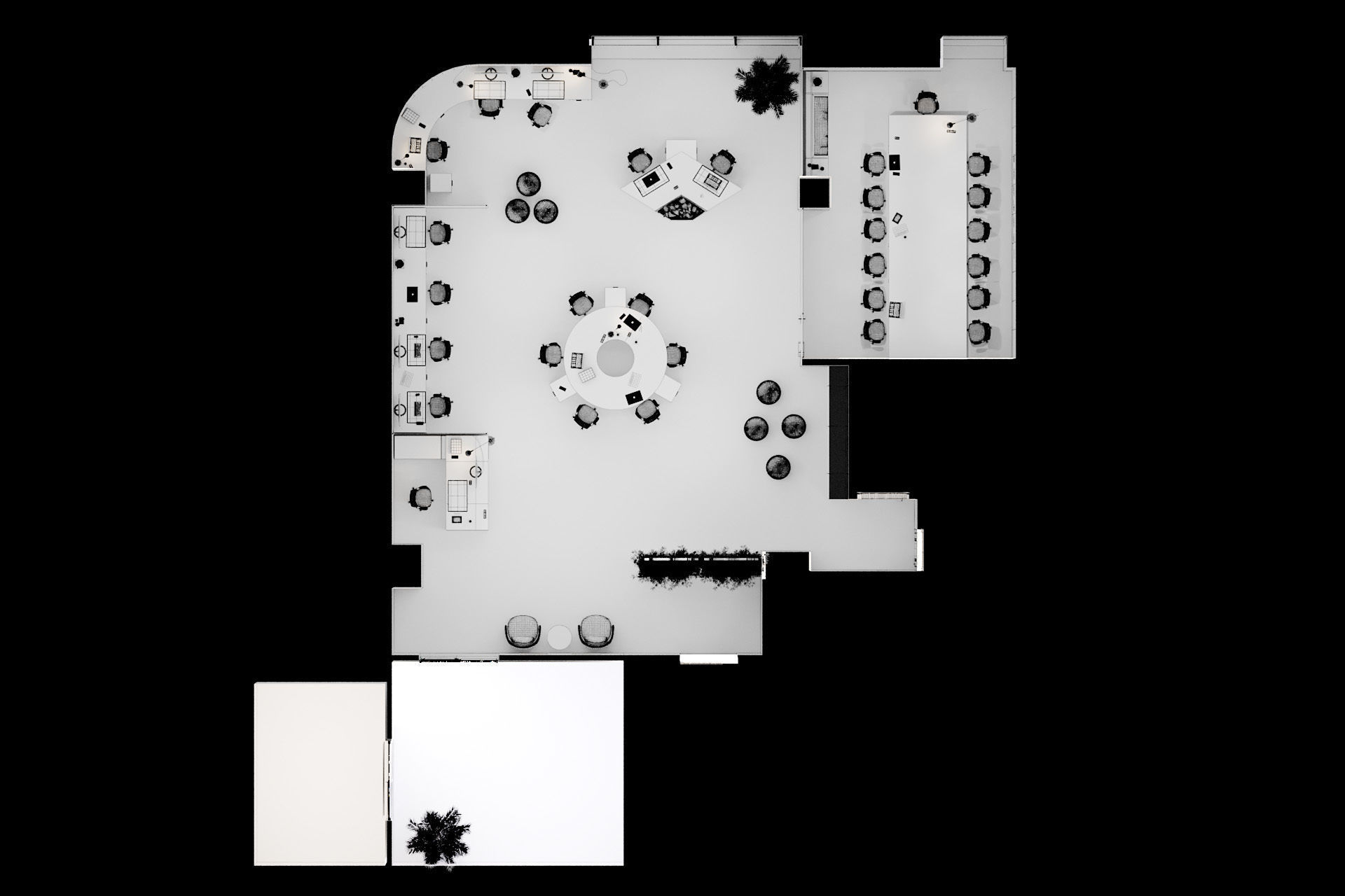 programming and AI engineering office  3D model_9