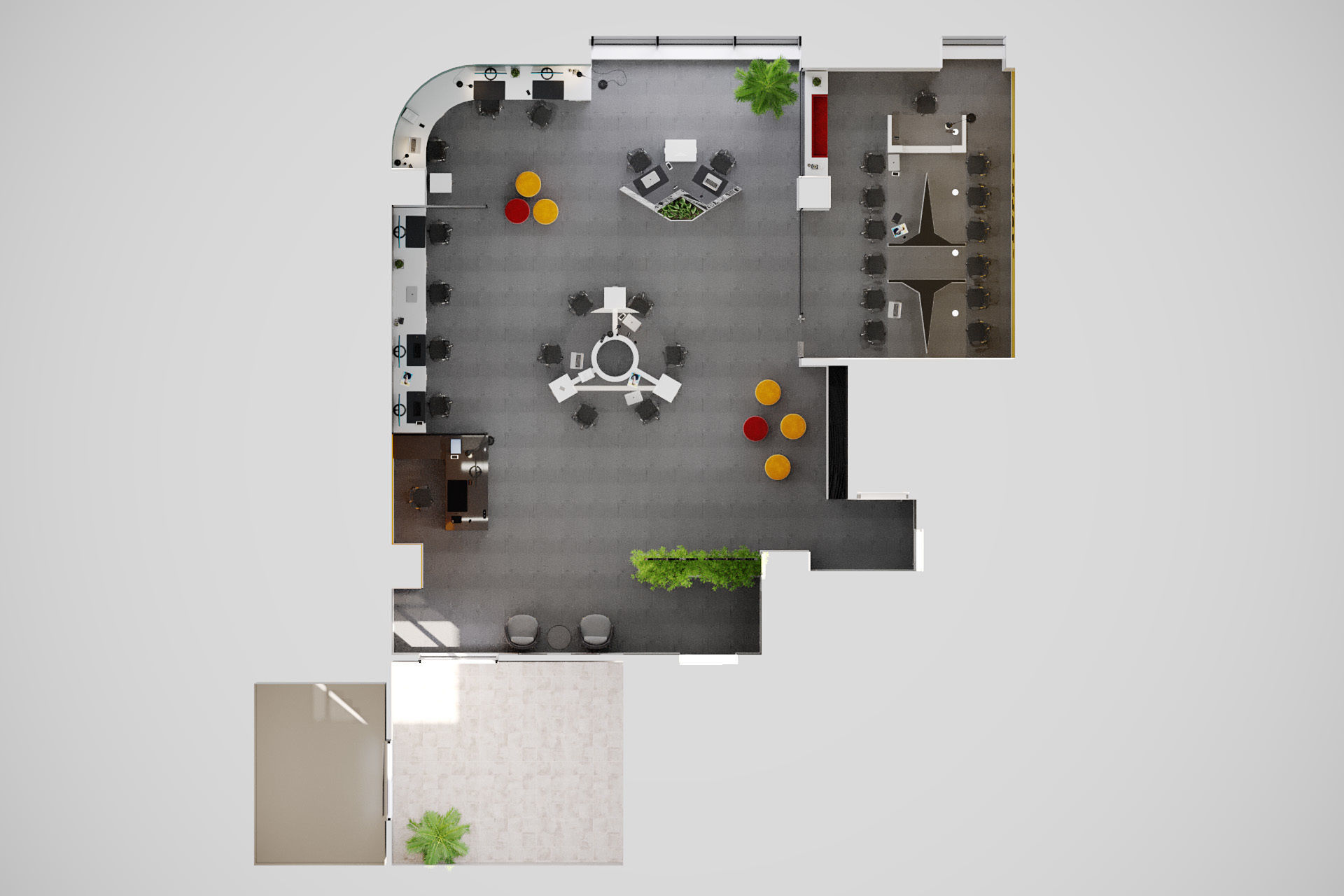 programming and AI engineering office  3D model_8