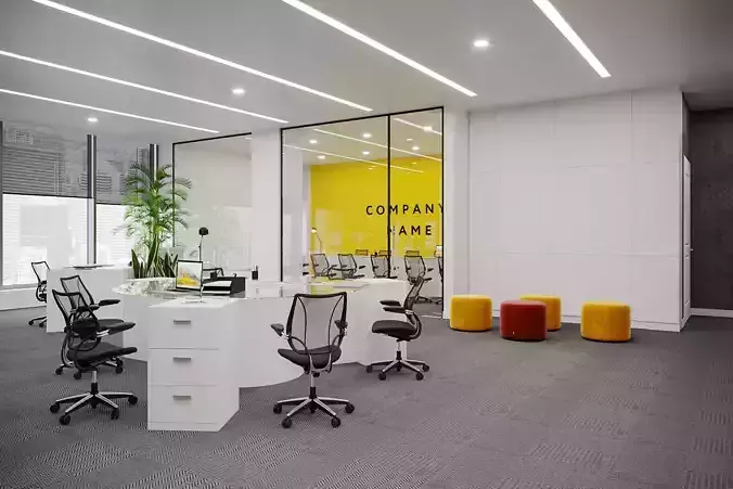 programming and AI engineering office  3D model