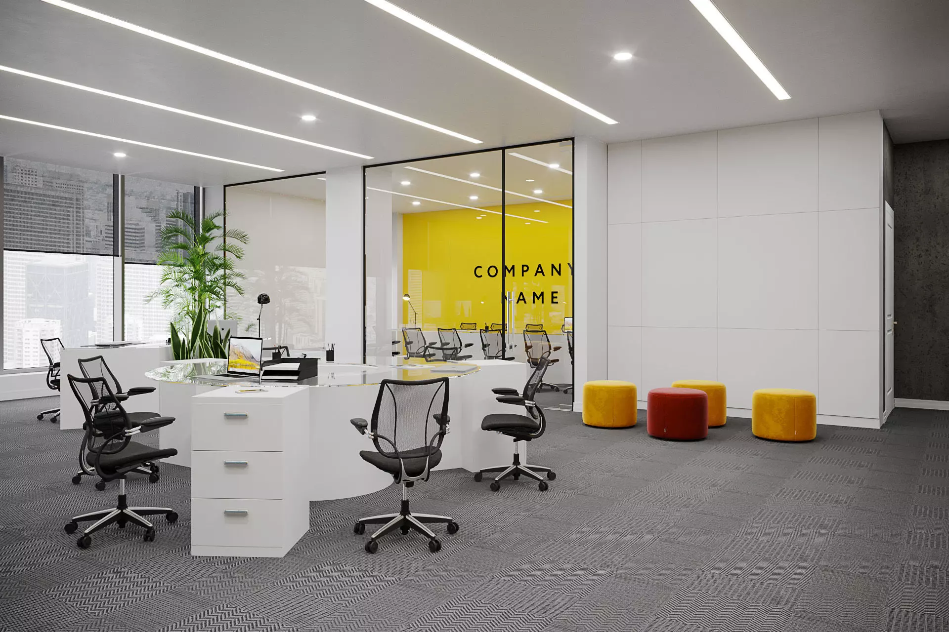 programming and AI engineering office  3D model_0