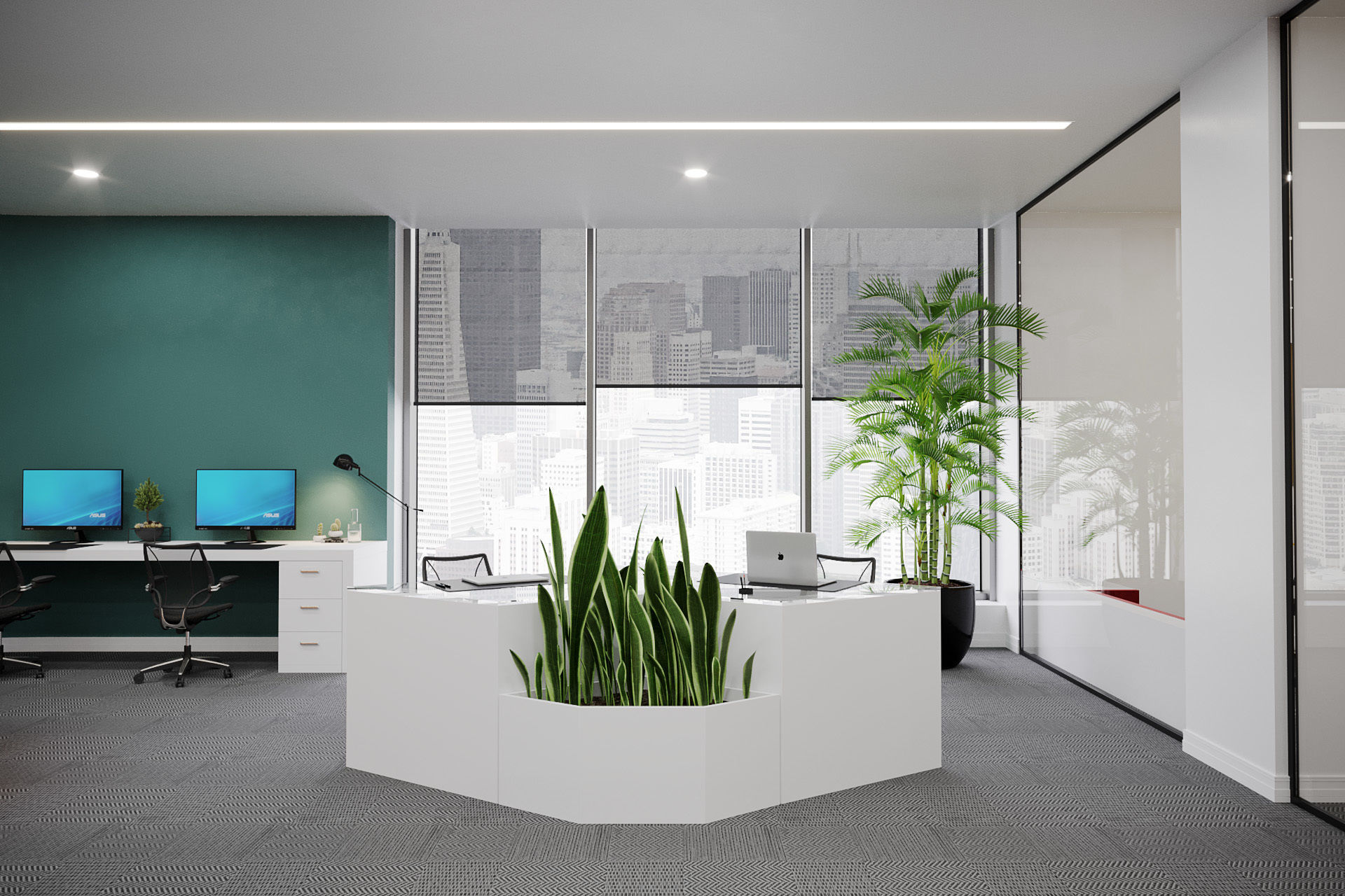 programming and AI engineering office  3D model_5