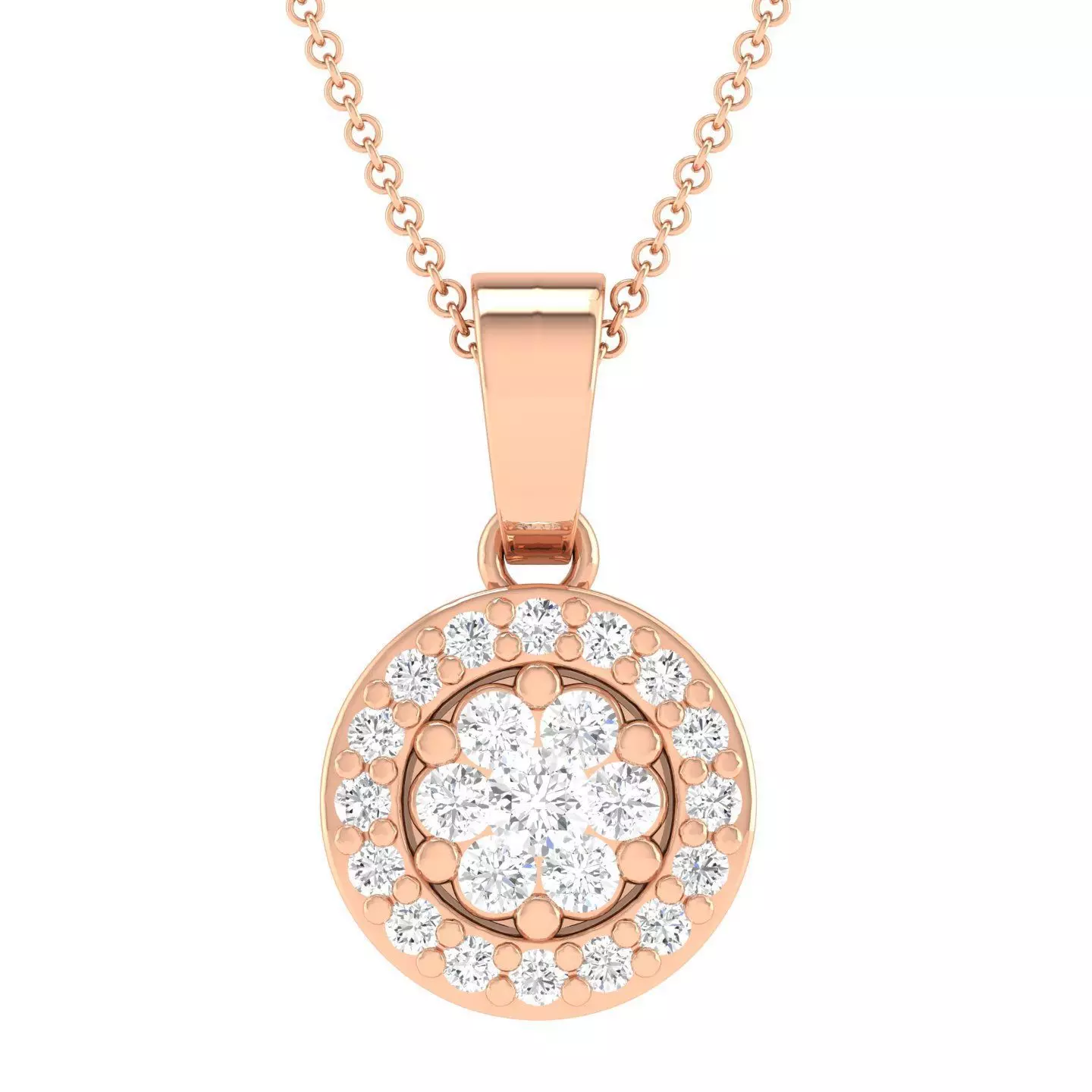 Women round pendant 3dm stl render detail 3D print model_0