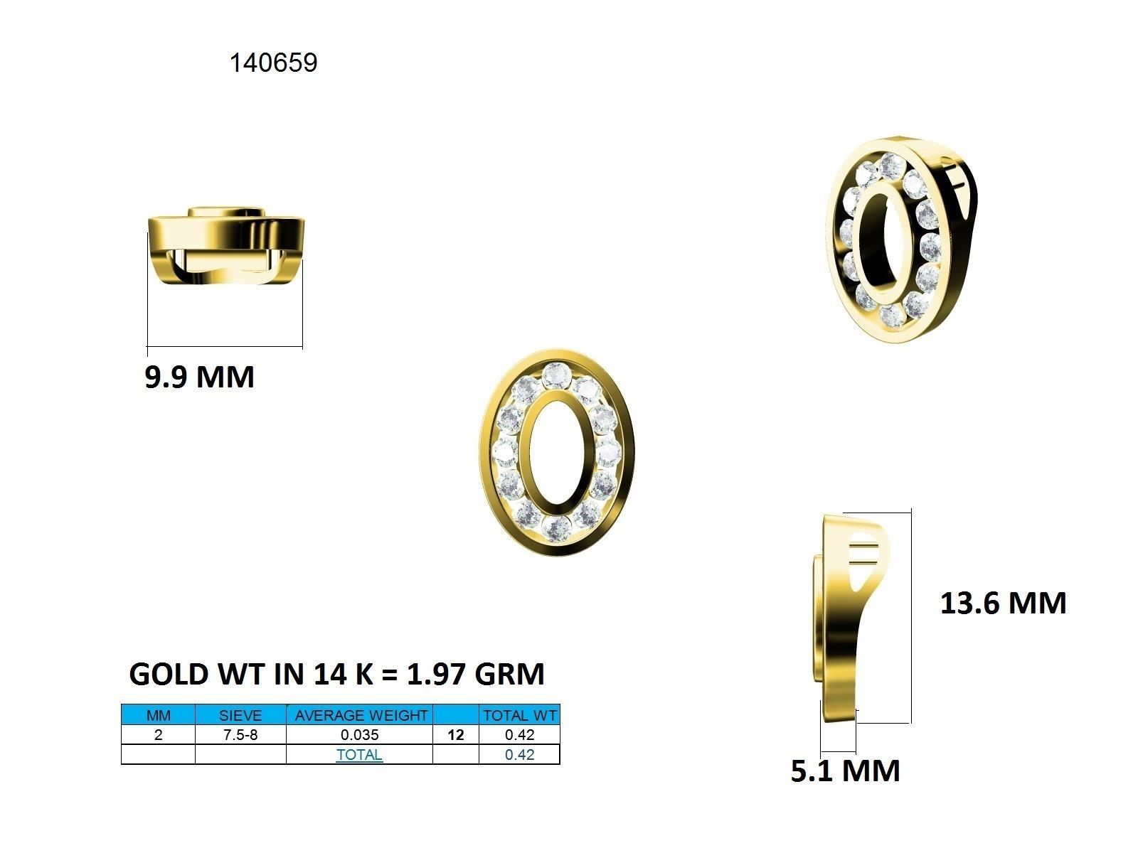 Women round pendant 3dm stl render detail 3D print model_9