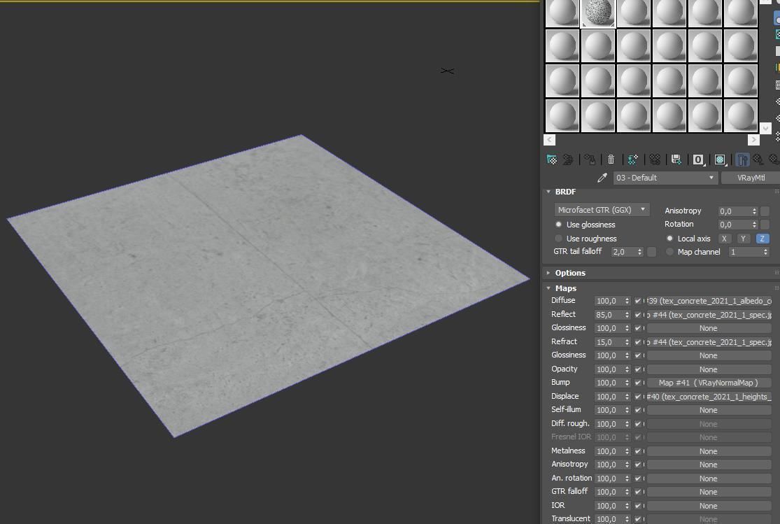 Ultra realistic Concrete floor Hq 3D model_6