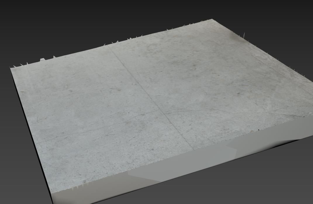 Ultra realistic Concrete floor Hq 3D model_9