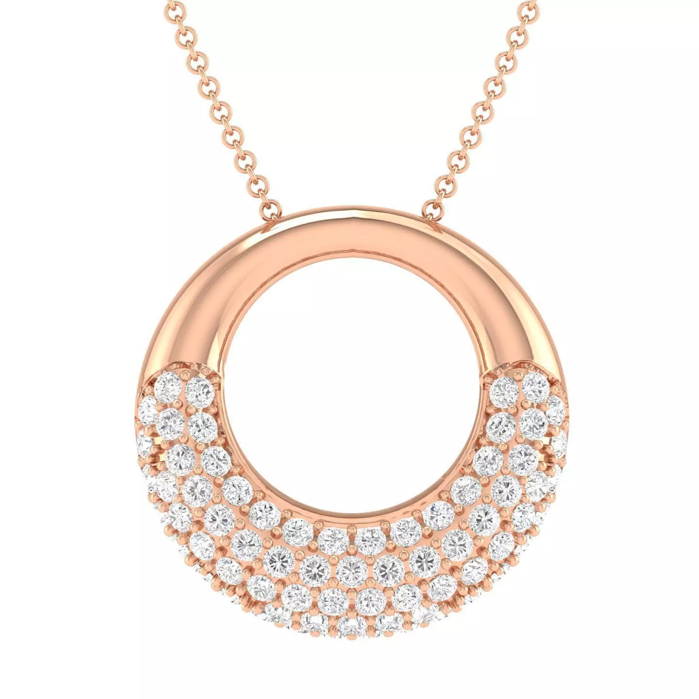 Women round pendant 3dm stl render detail 3D print model_0