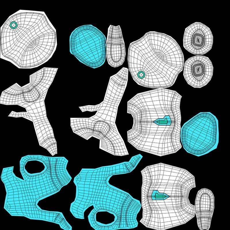 Cute Robot Low-poly 3D model_21