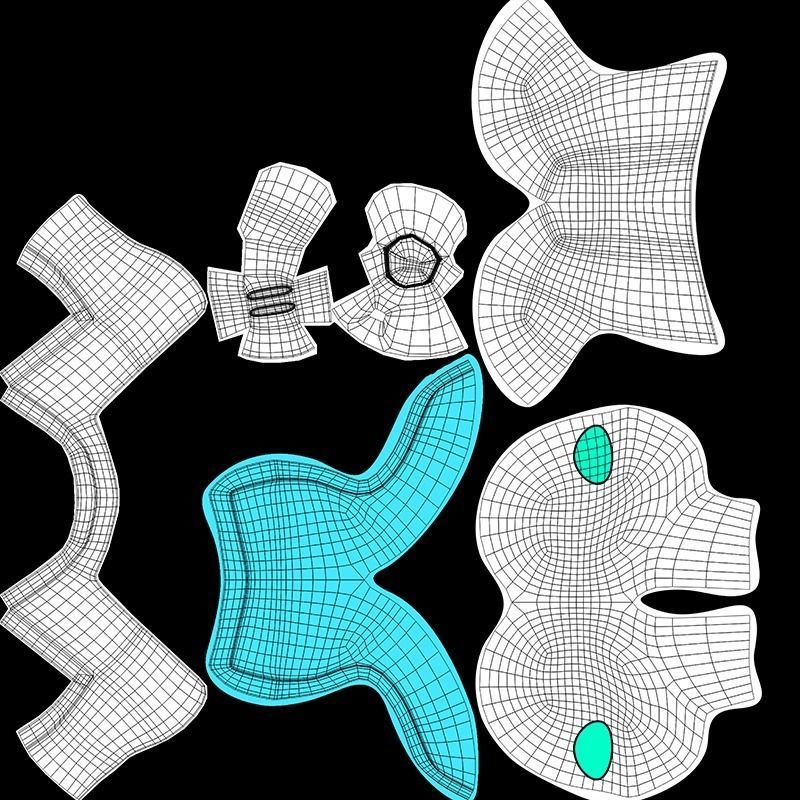 Cute Robot Low-poly 3D model_23