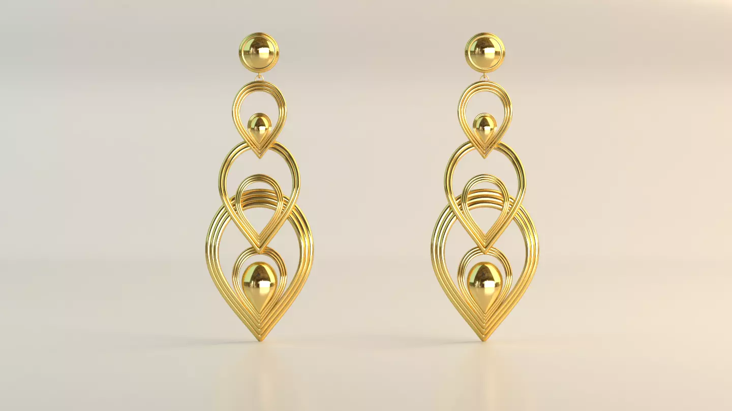 Ear Rings 3D model_0