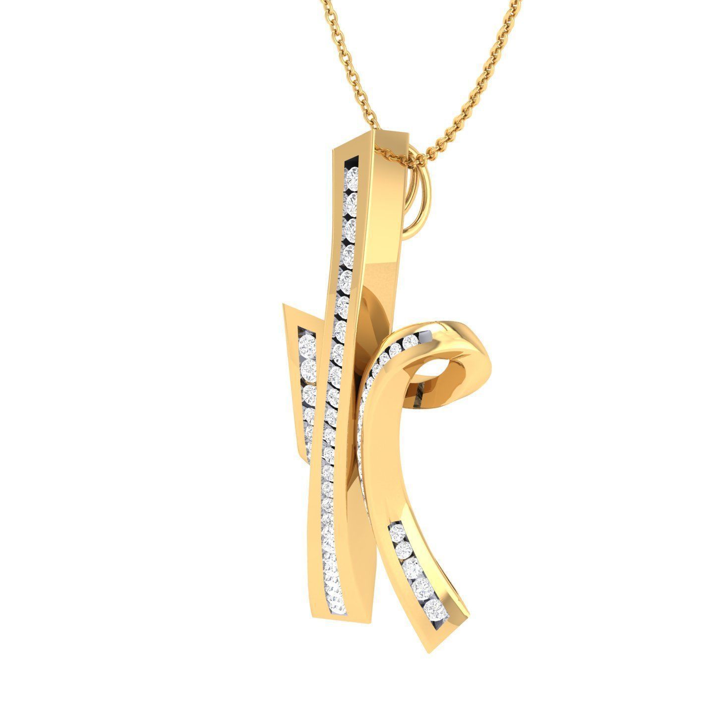 Women pendant 3dm stl render detail 3D print model_8