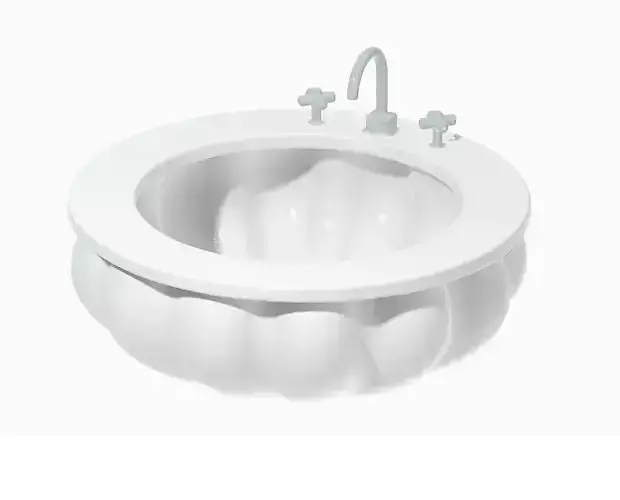 Flower Shape Wash Basin 3D print model