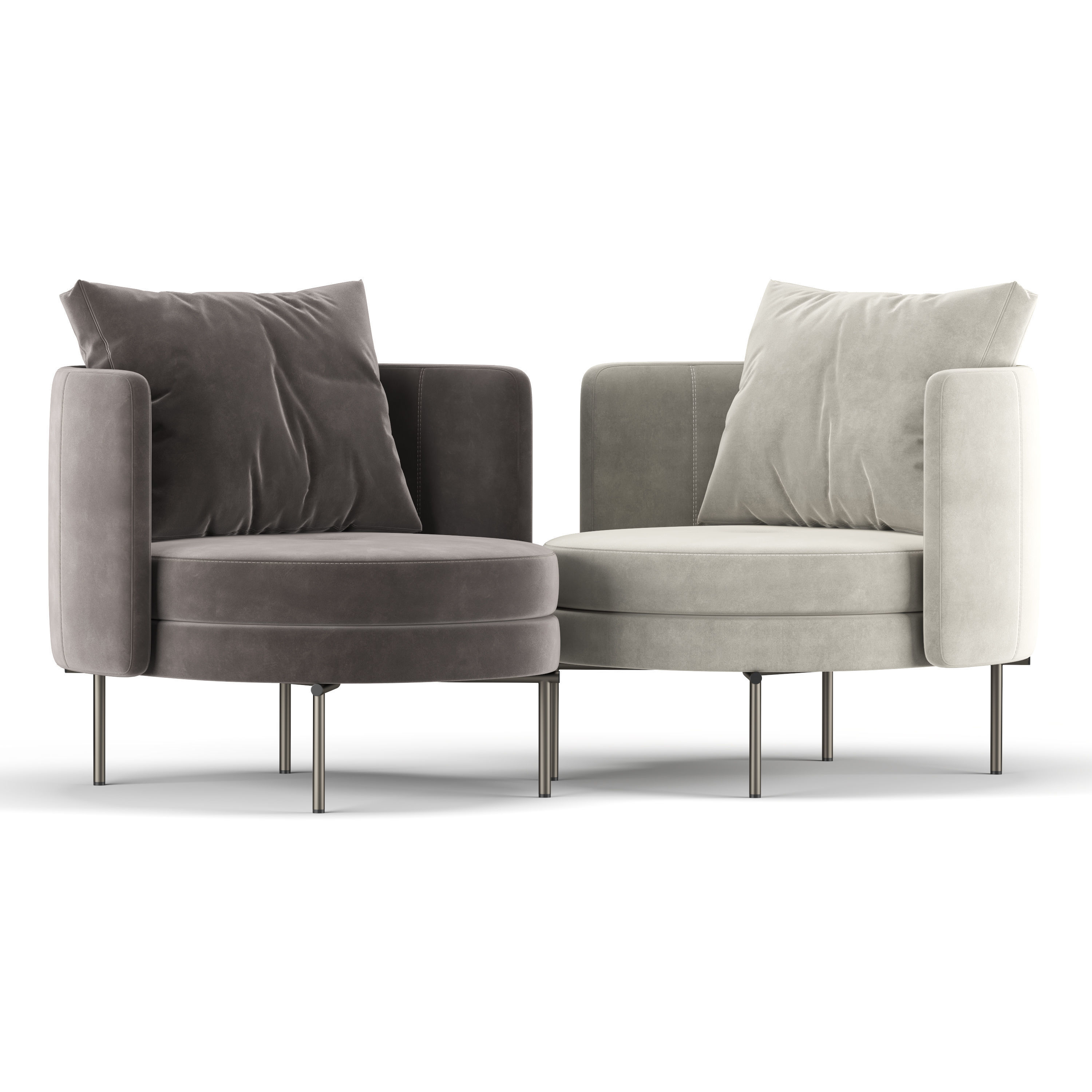 Torii Armchair 3D model_2