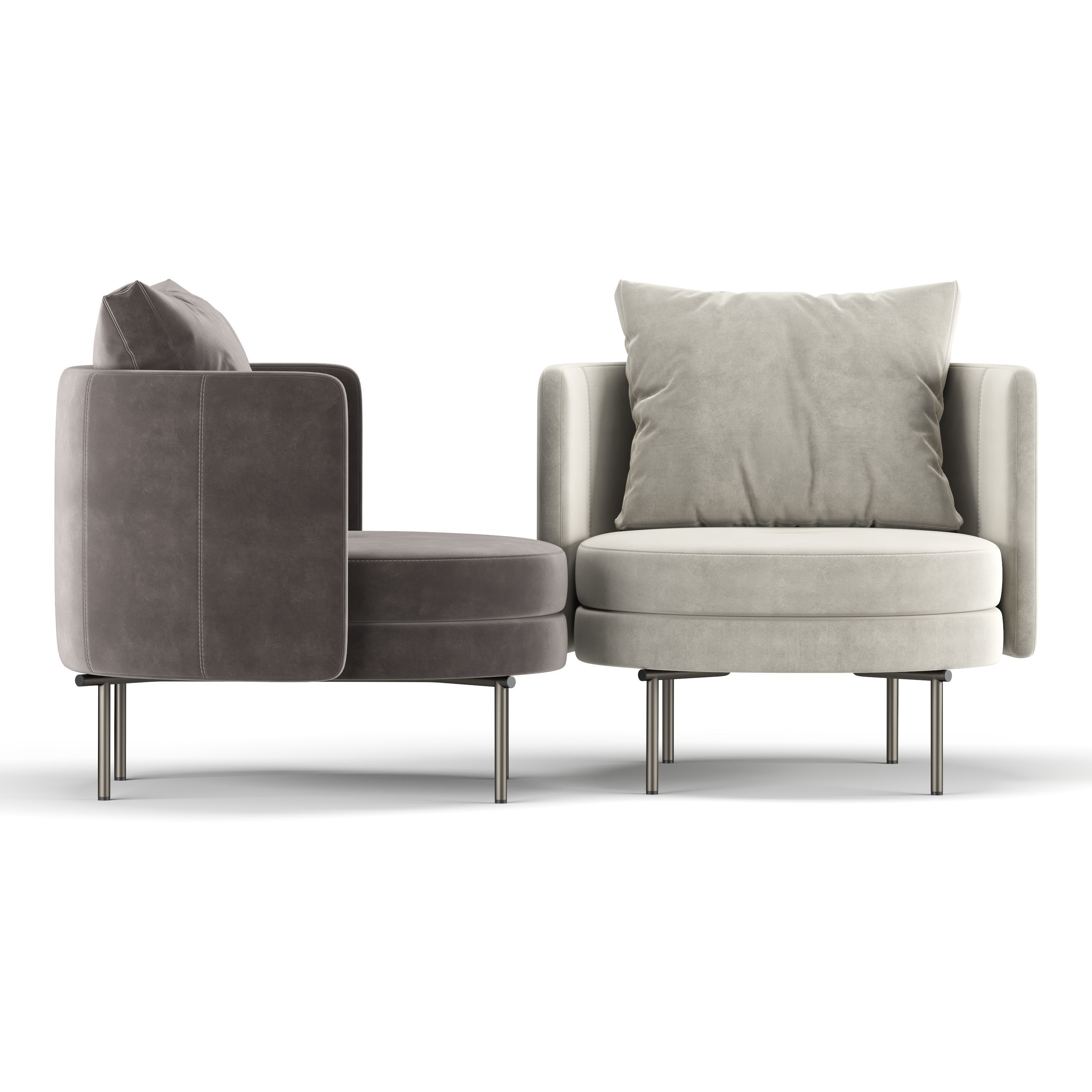 Torii Armchair 3D model_3