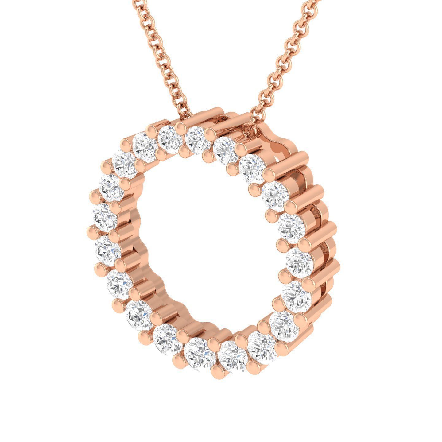 Women round pendant 3dm stl render detail 3D print model_2