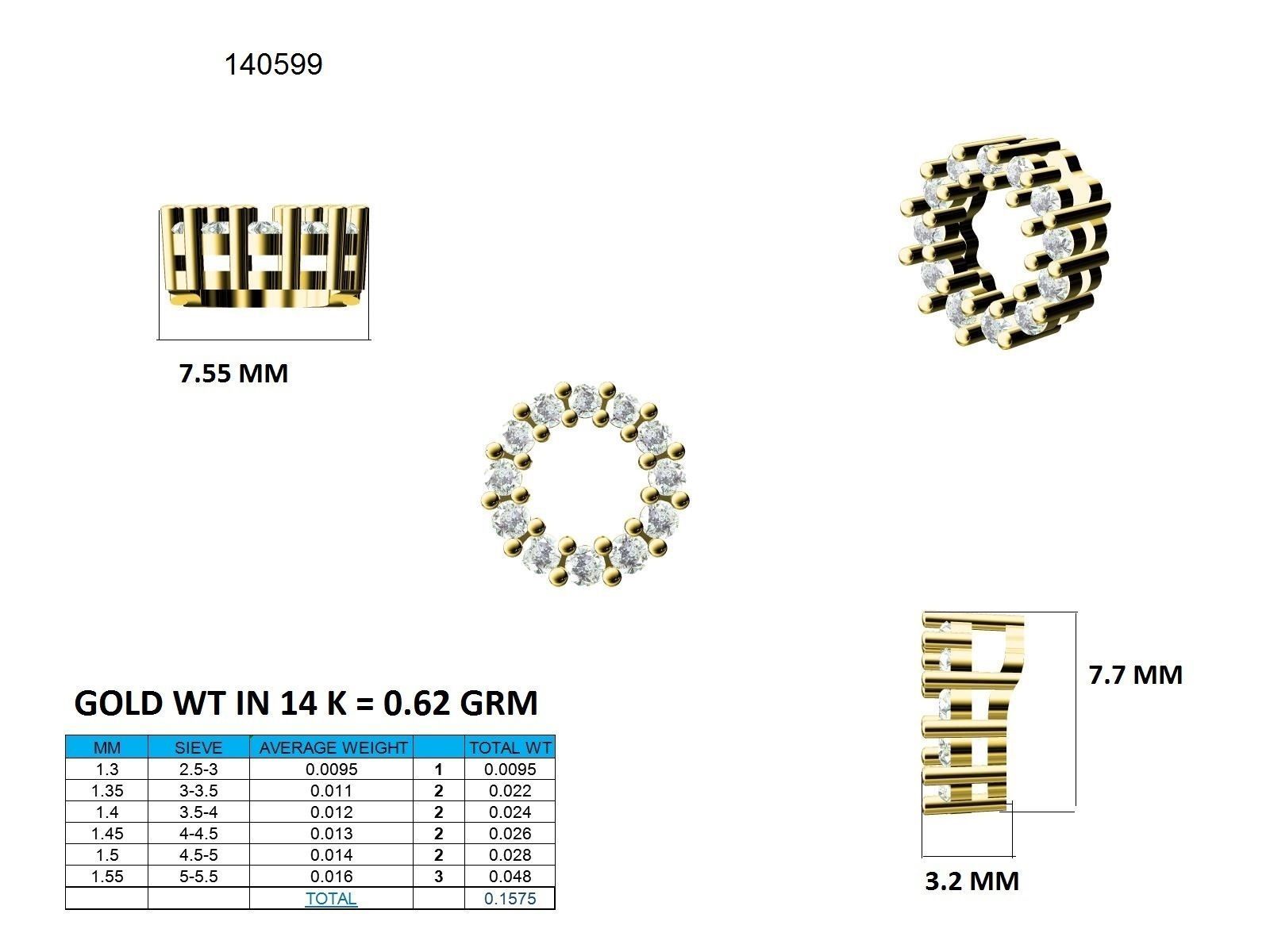 Women round pendant 3dm stl render detail 3D print model_9