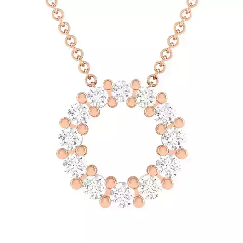 Women round pendant 3dm stl render detail