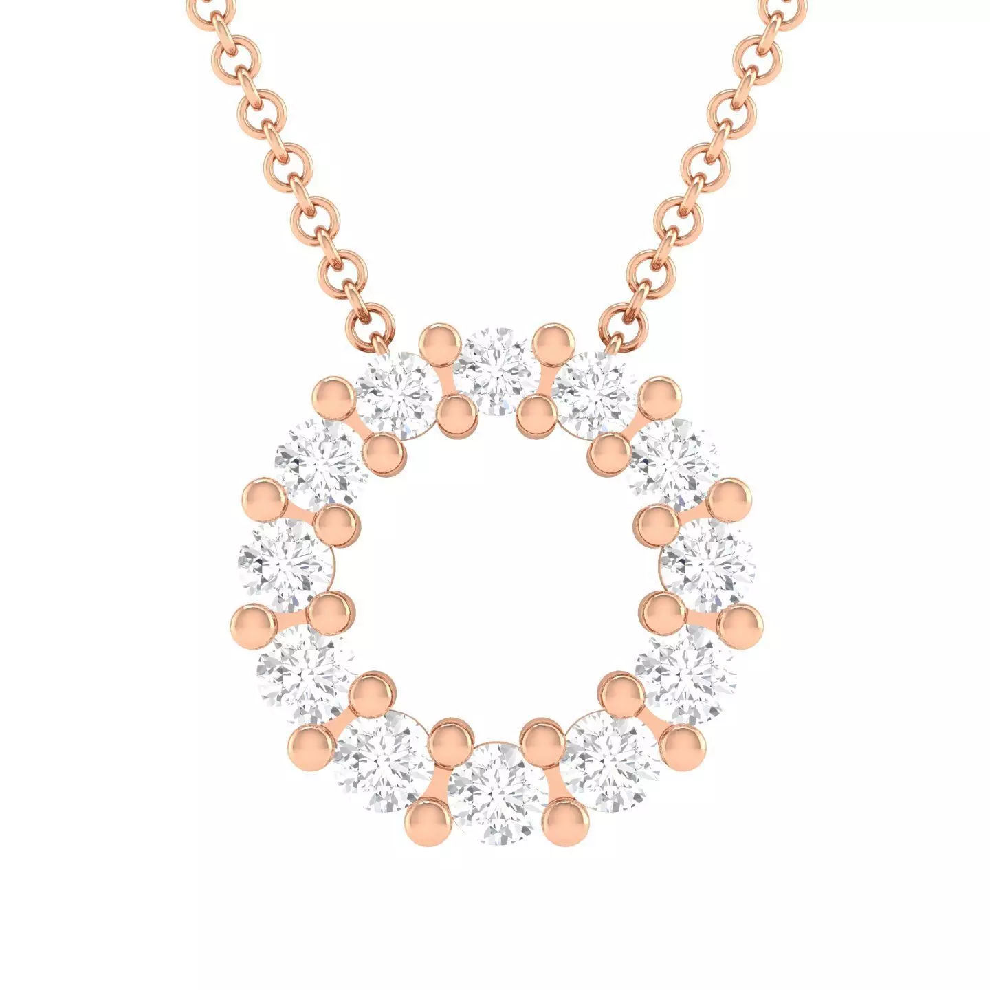 Women round pendant 3dm stl render detail 3D print model_0