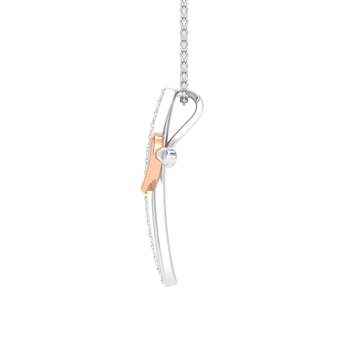 Cross pendant with heart 3dm stl render detail 3D print model_4