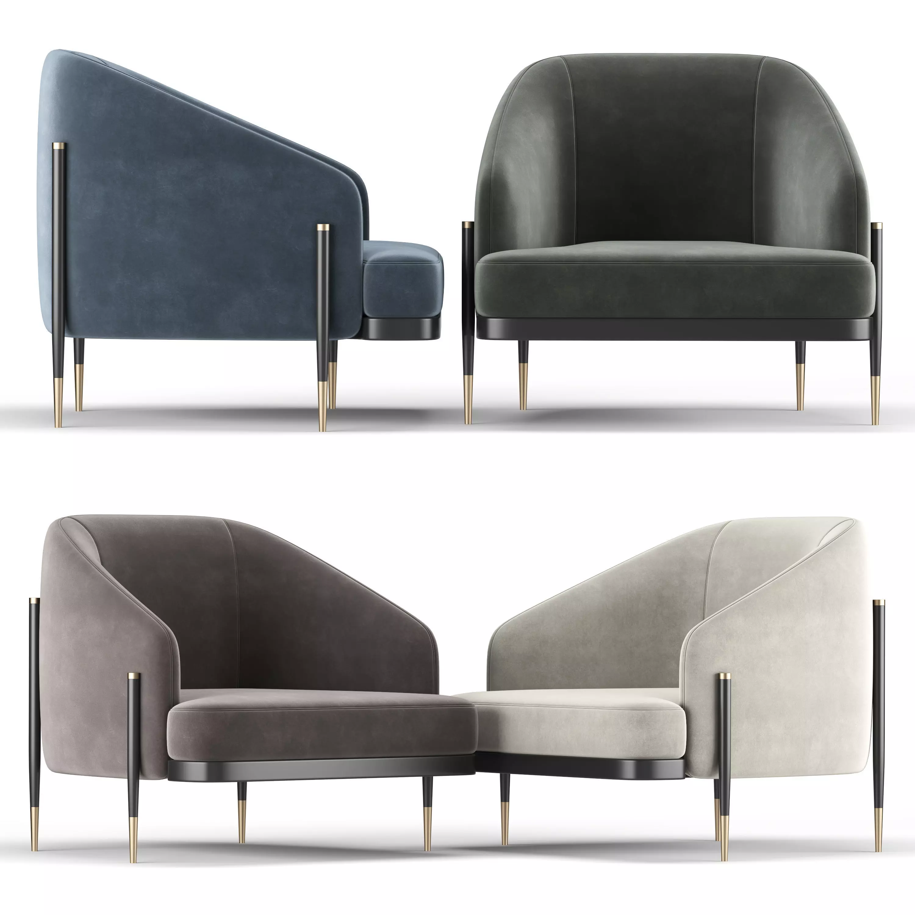 Oxford Armchair 3D model