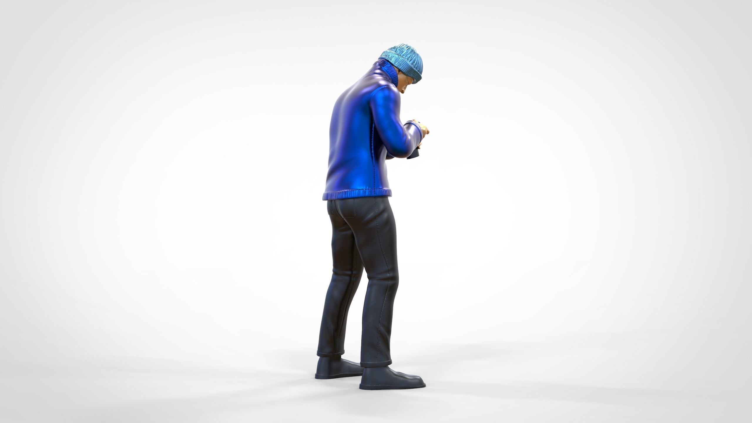 N3 Tourist on Ship with Camera or Photographer 3D print model_4